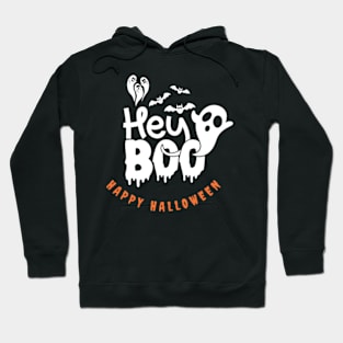 hey boo , happy halloween . halloween temp Hoodie